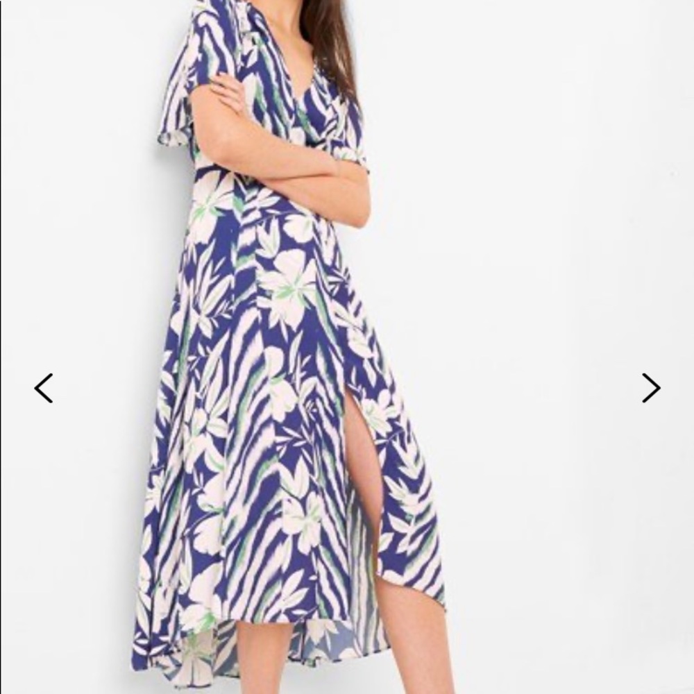 NWT FRENCH CONNECTION DIAH FAUX WRAP BELTED DRESS